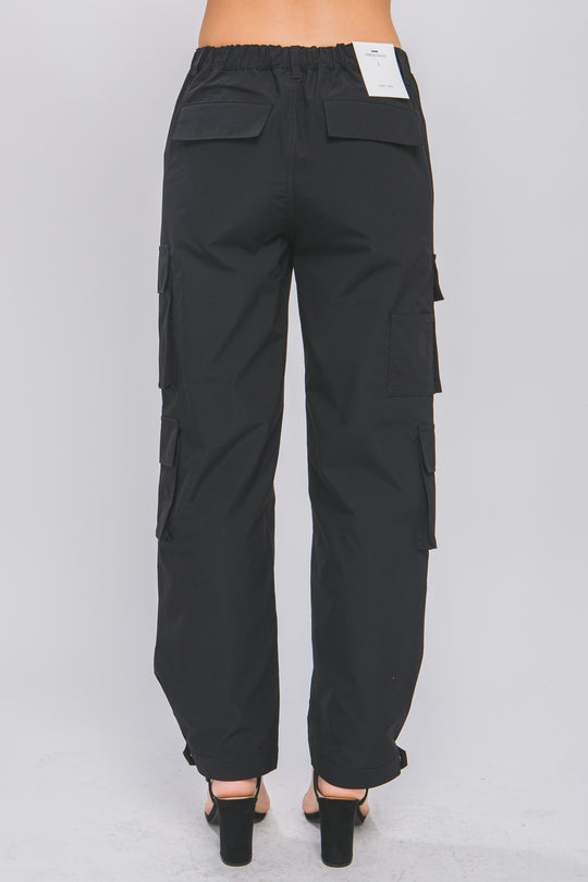 Pantalones Cargo recto Multibolsillos Casual Para Mujer