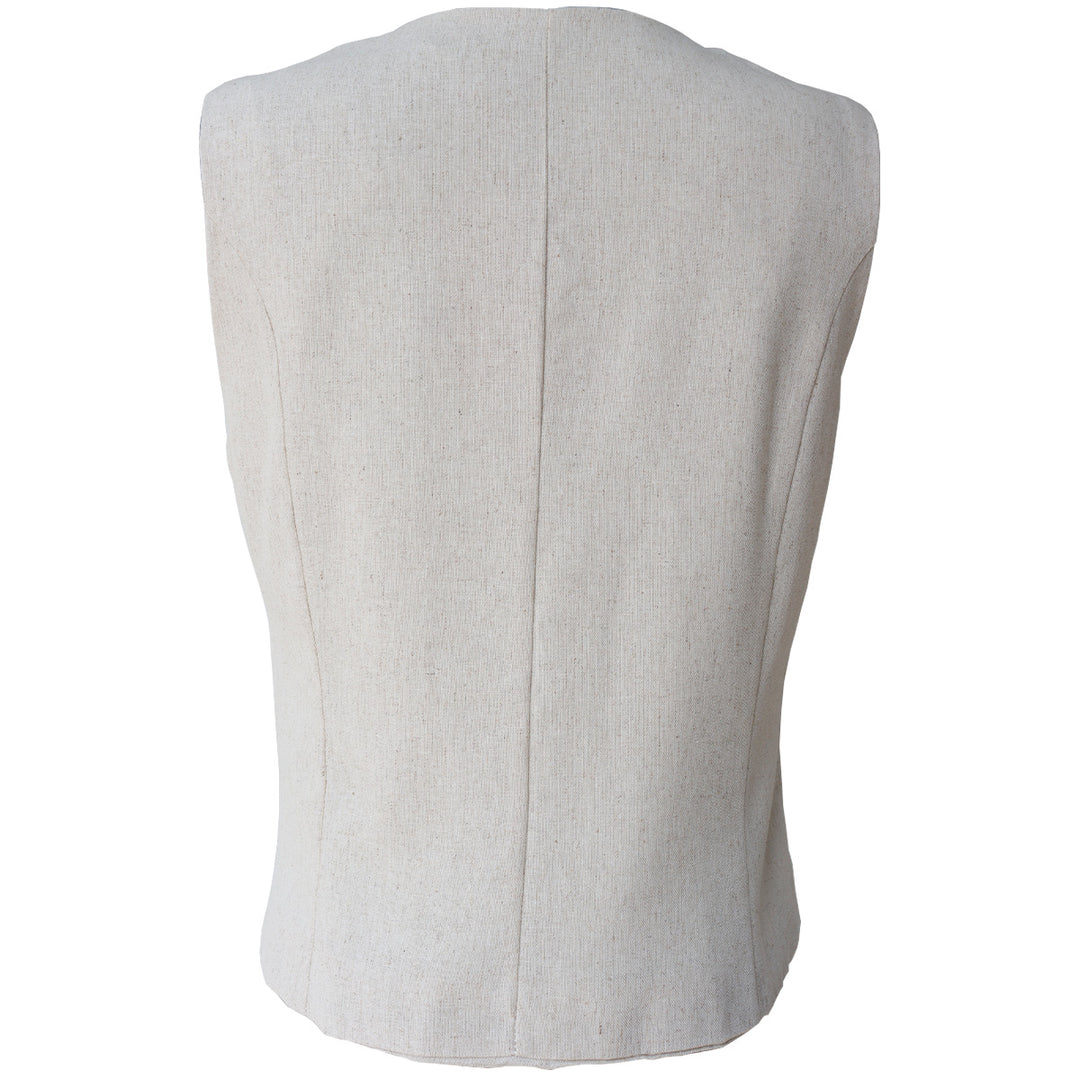 Chaleco Casual Elegante para Mujer con Botones Frontales