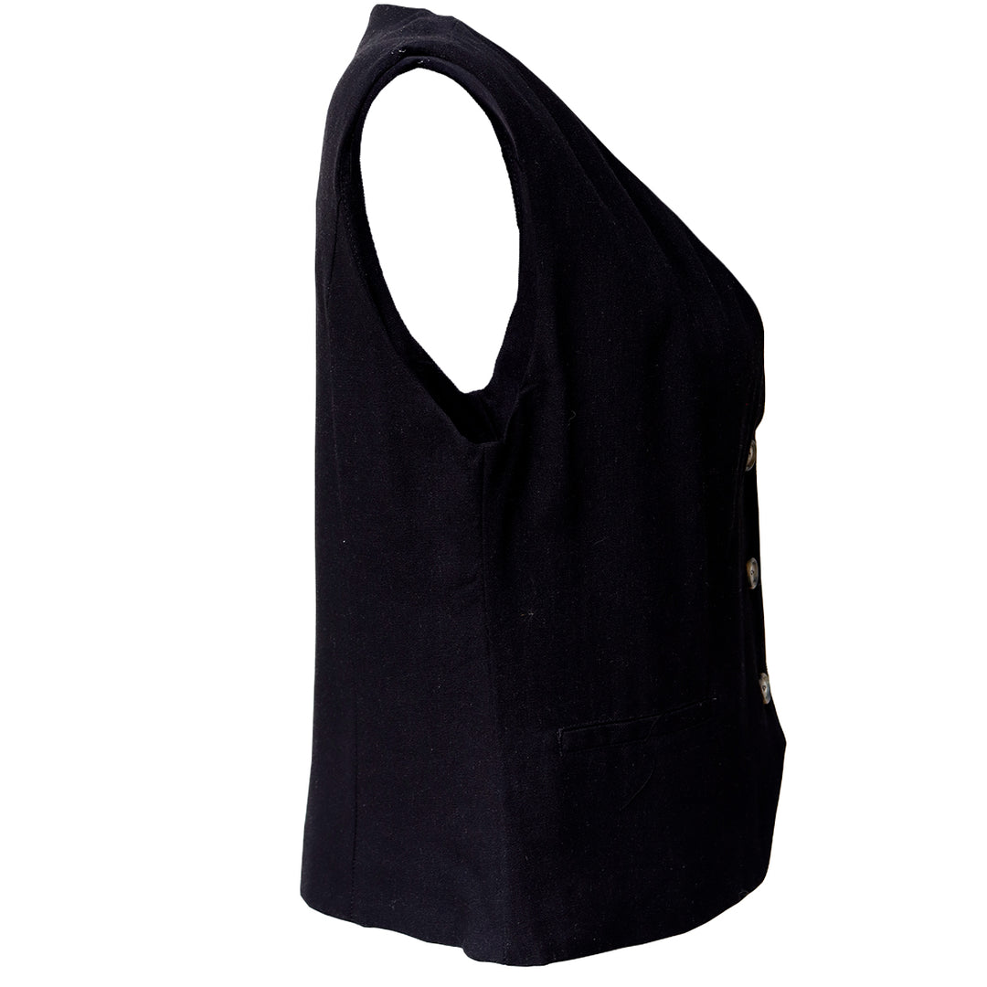 Chaleco Casual Elegante para Mujer con Botones Frontales