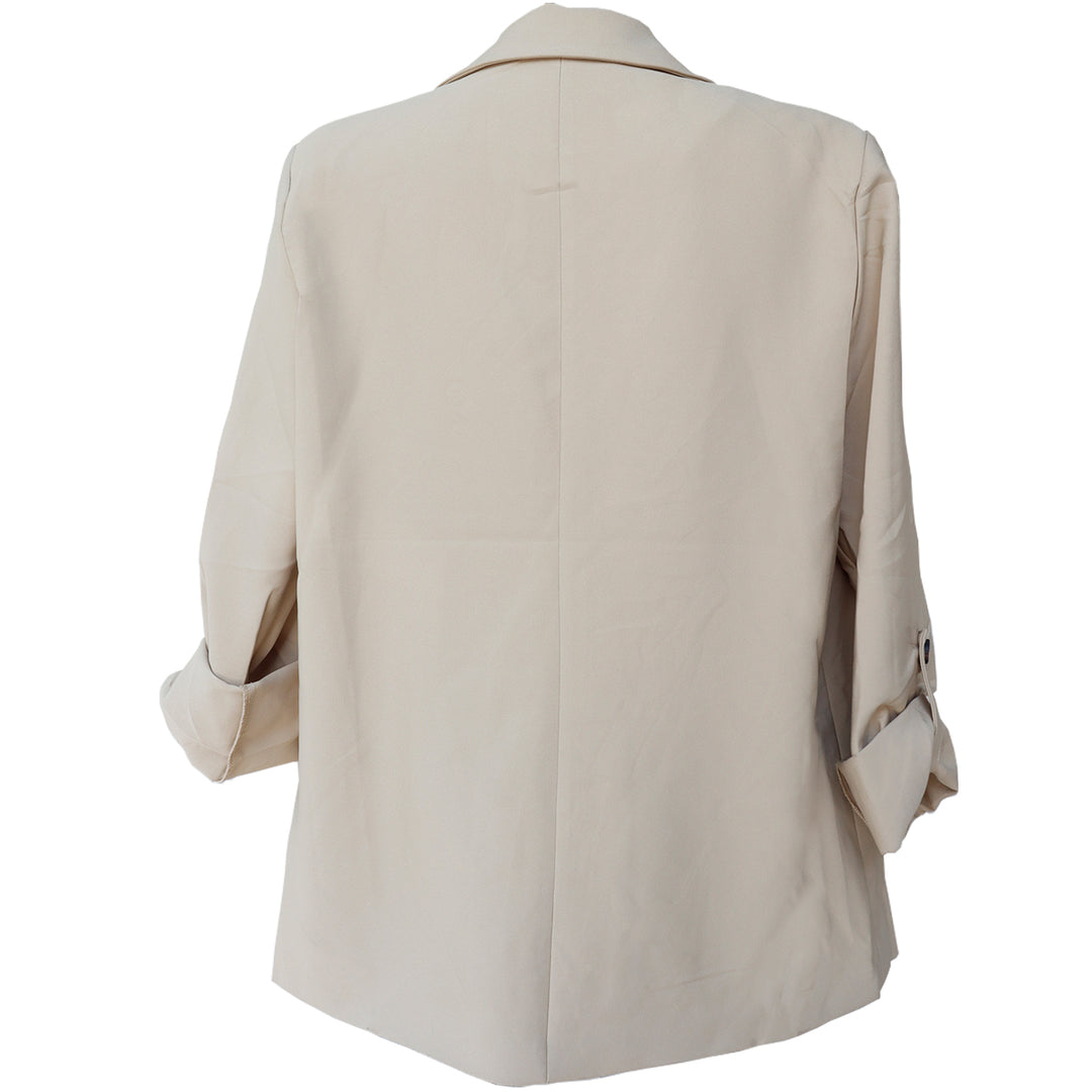 Blazer Para Mujer - Con Mangas 3/4 Y Solapa Clásica