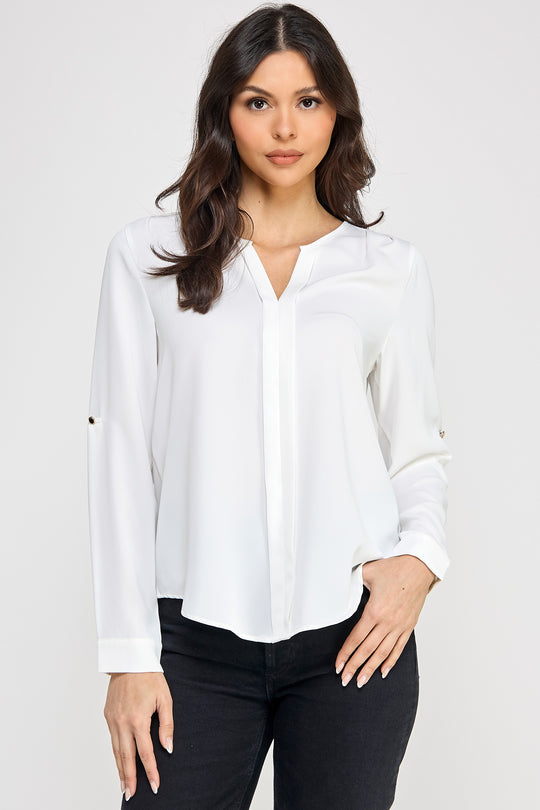 Blusa Corte en V para Dama