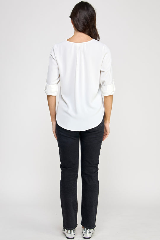 Blusa Corte en V para Dama