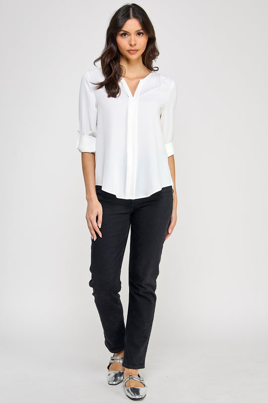 Blusa Corte en V para Dama
