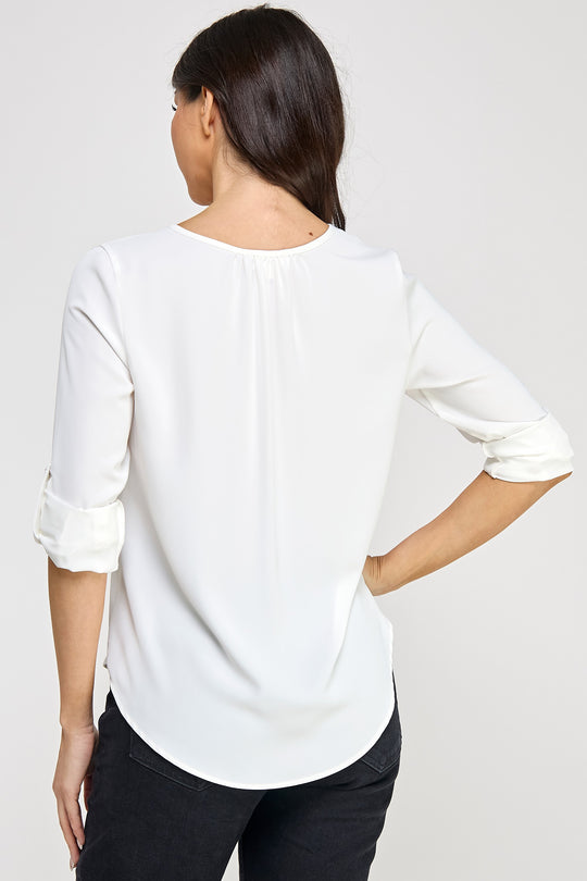 Blusa Corte en V para Dama