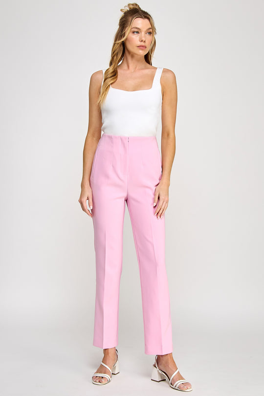 Pantalones Solidos Sin Botones