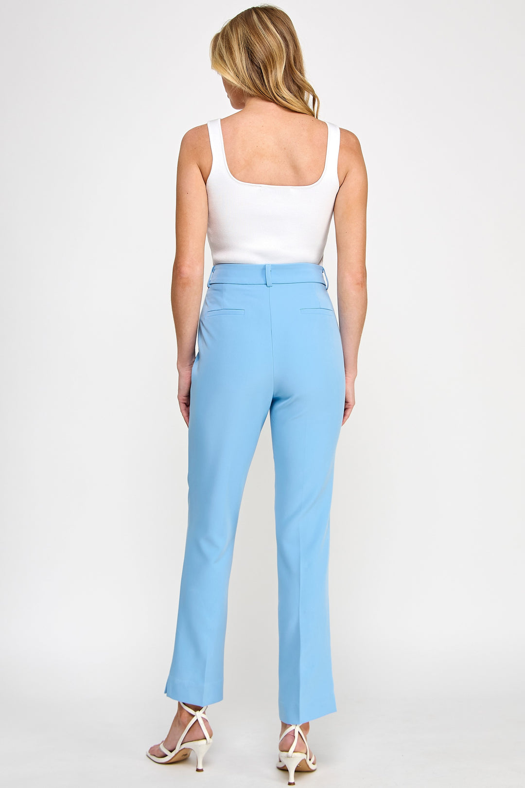 Pantalon Formal Tipo Slim Sin Botones