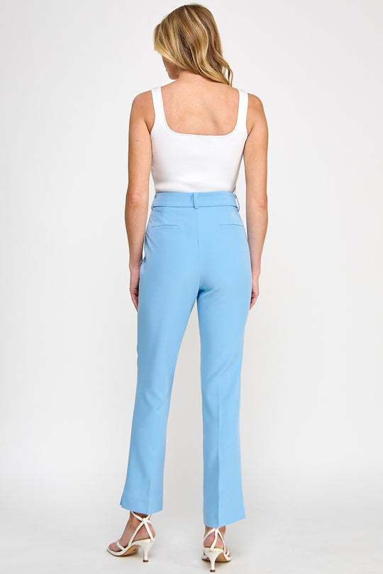 Pantalon Formal Tipo Slim Sin Botones