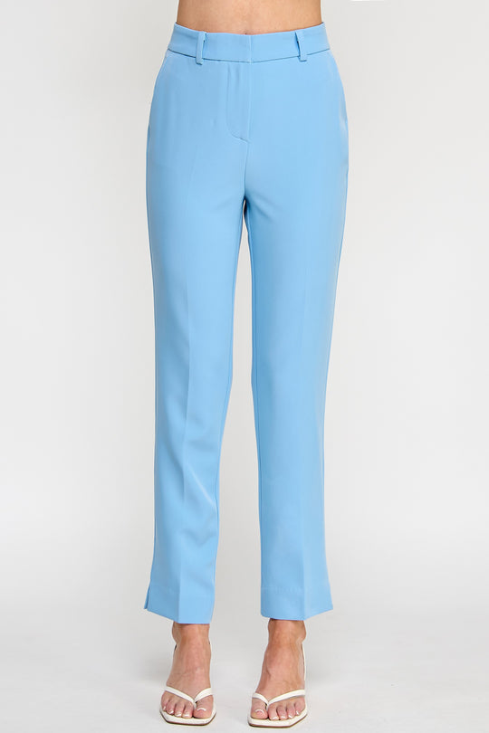 Pantalon Formal Tipo Slim Sin Botones