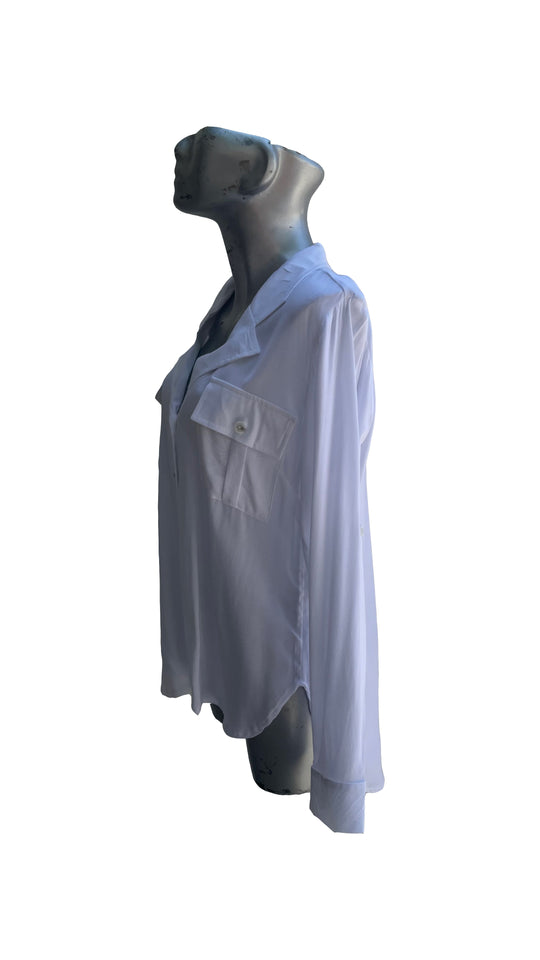 Camisa Ajustada con Dos Bolsillos