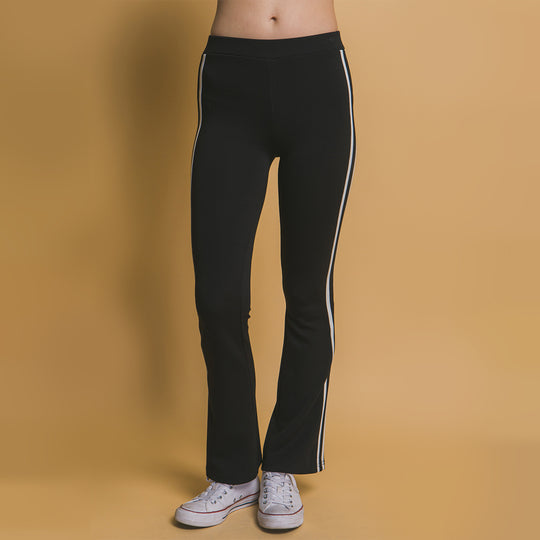 Leggings Cómodos Deportivos con Rayas Laterales