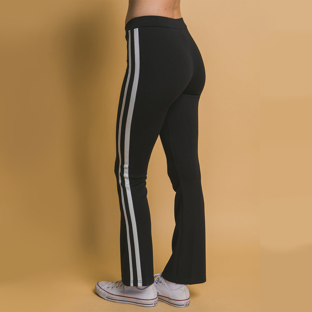 Leggings Cómodos Deportivos con Rayas Laterales