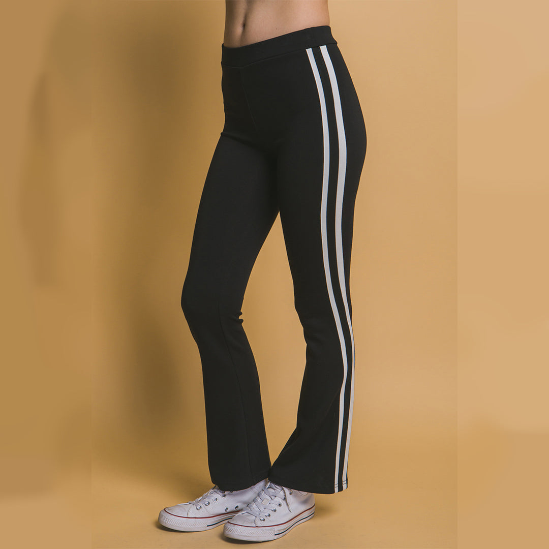 Leggings Cómodos Deportivos con Rayas Laterales