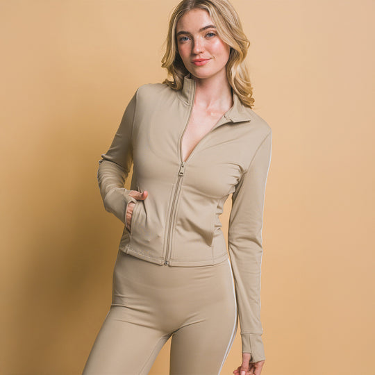 Chaqueta de Rendimiento con Rayas
