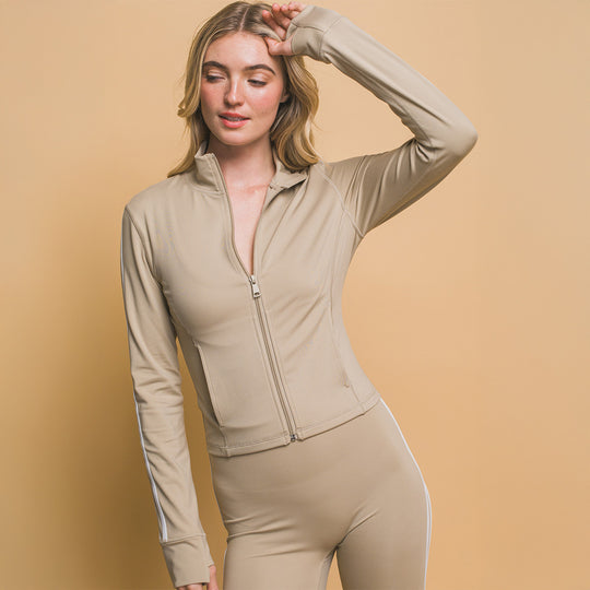 Chaqueta de Rendimiento con Rayas