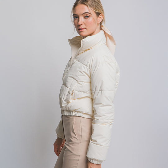 Chaqueta Acolchada Crop para Mujer