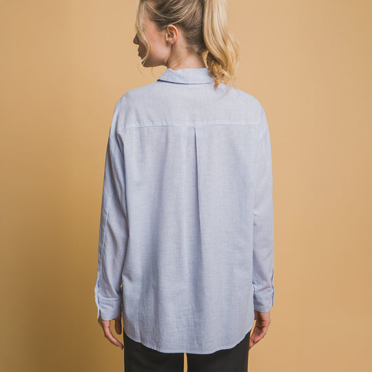 Camisa Overzise Sin Bolsillos