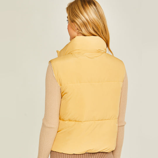 Chaleco Acolchado Reversible con Bolsillos