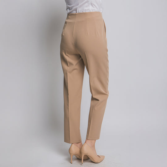 Pantalón de Vestir Mujer - Corte Recto y Tiro Alto