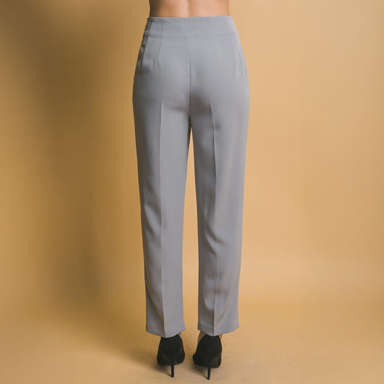 Pantalón de Vestir Mujer - Corte Recto y Tiro Alto