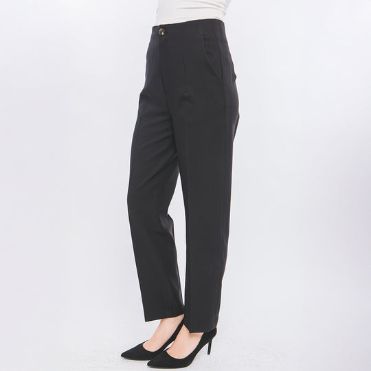 Pantalón de Vestir Mujer - Corte Recto y Tiro Alto