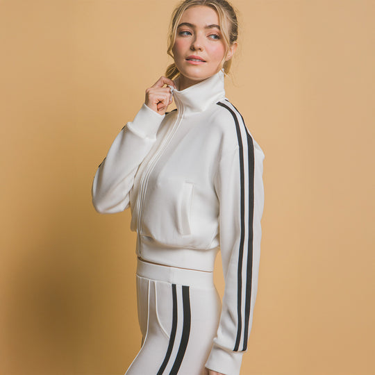 Chaqueta Deportiva con Rayas Laterales