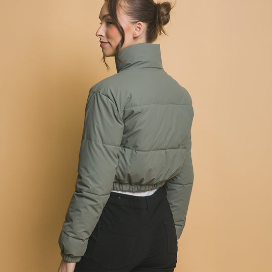 Chaqueta Puffer con Cierre para Mujer