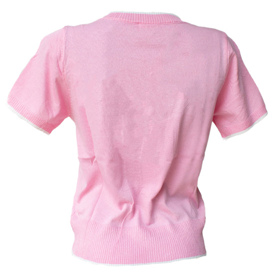 Blusa de Punto -con Flores Bordadas