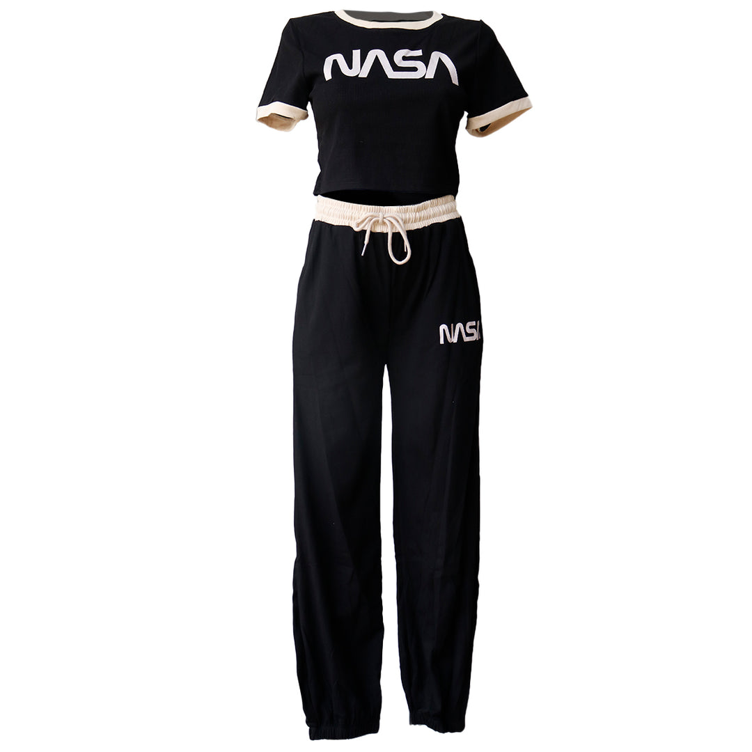 Conjunto Deportivo NASA para Mujer - Top y Pantalon Jogger