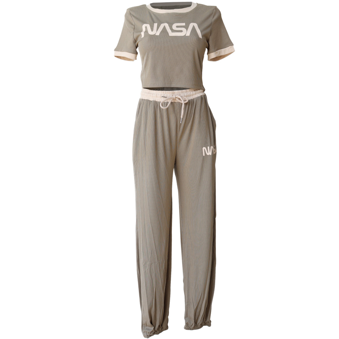 Conjunto Deportivo NASA para Mujer - Top y Pantalon Jogger