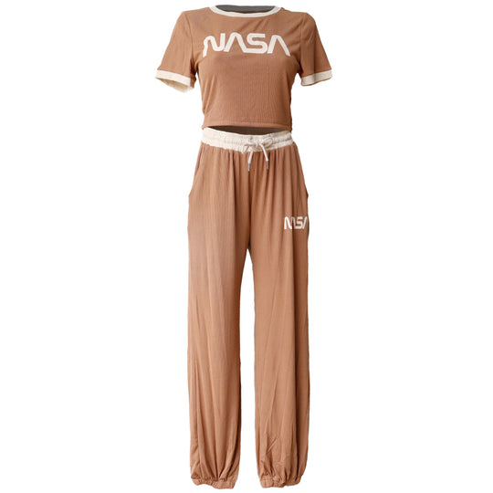 Conjunto Deportivo NASA para Mujer - Top y Pantalon Jogger