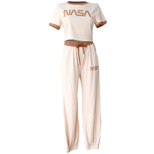 Conjunto Deportivo NASA para Mujer - Top y Pantalon Jogger