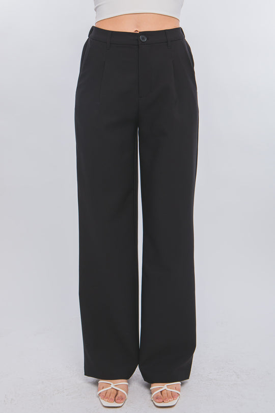 Pantalones Rectos con Dos Bolsillos