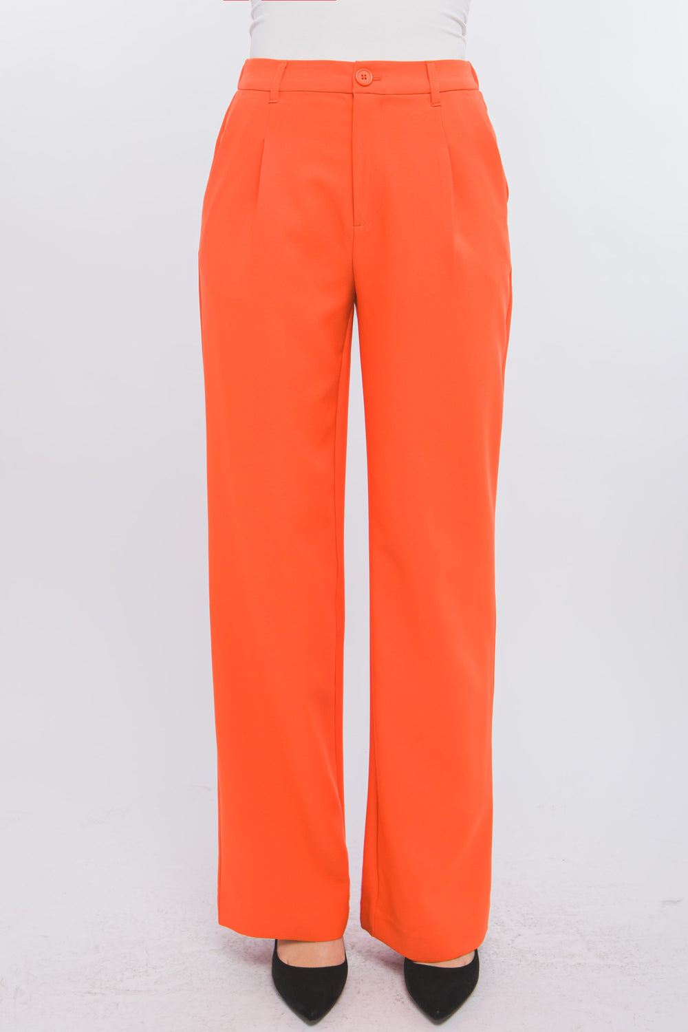 Pantalones Rectos con Dos Bolsillos