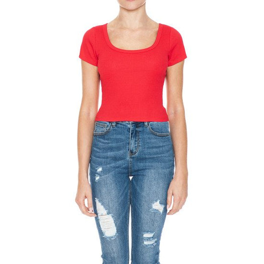 Blusa Tipo Slim Cuello Redondo
