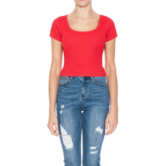 Blusa Tipo Slim Cuello Redondo