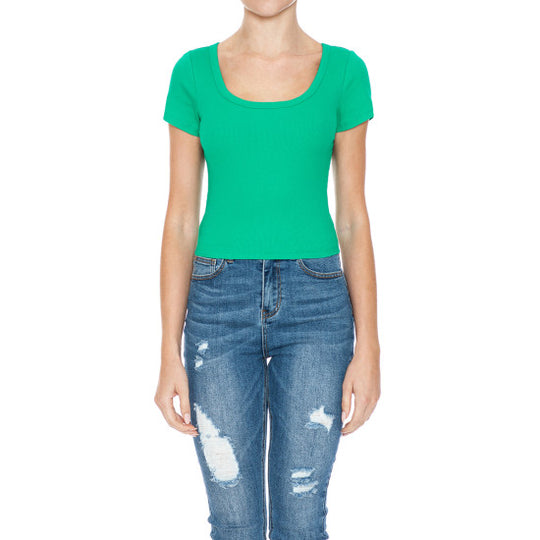 Blusa Tipo Slim Cuello Redondo