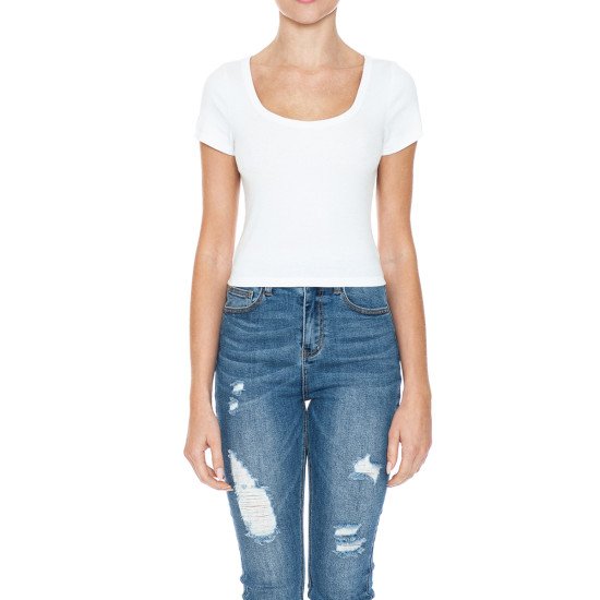 Blusa Tipo Slim Cuello Redondo