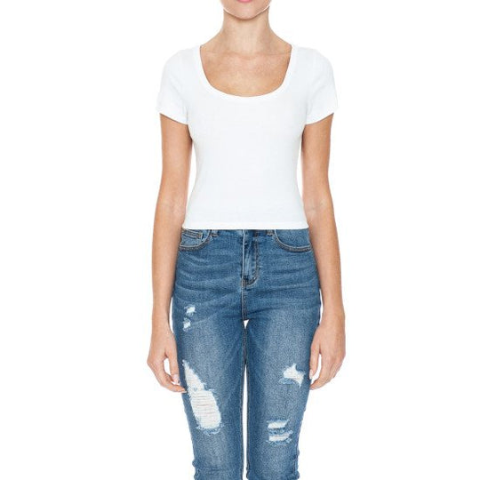 Blusa Tipo Slim Cuello Redondo
