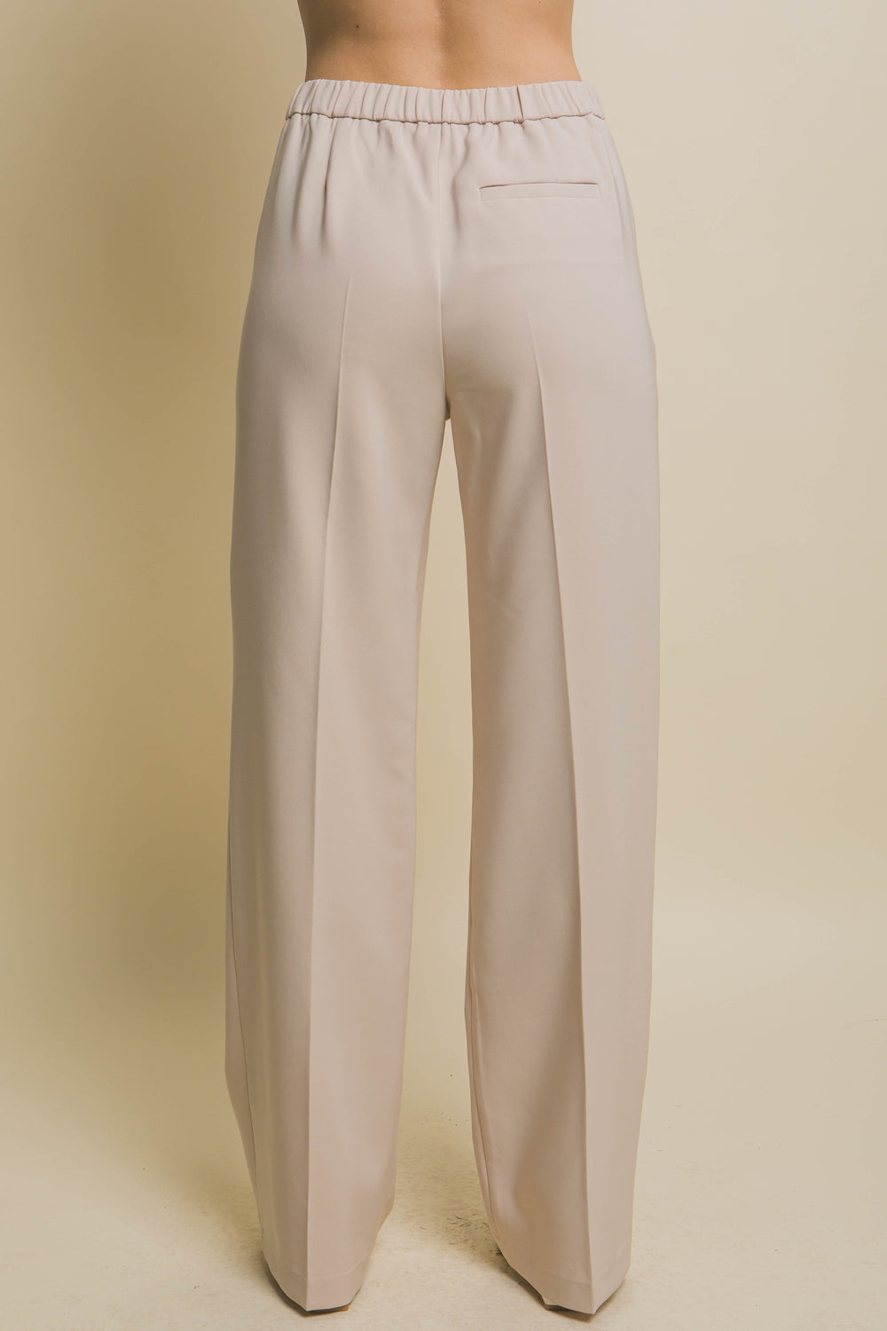 Pantalones Vestir Algodón Cintura Alta Para Mujer