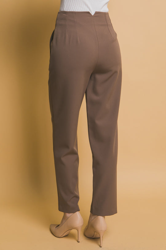 Pantalón "Camelia" de Talle Alto – Diseño Estructurado con Pinzas Definidas