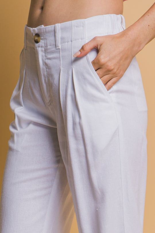 Pantalon Recto Con Bolsos