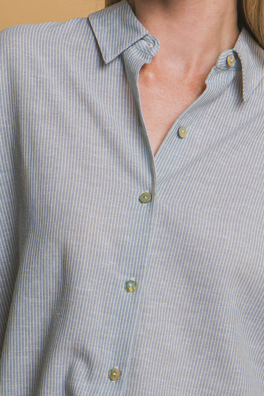 Camisa Overzise Sin Bolsillos
