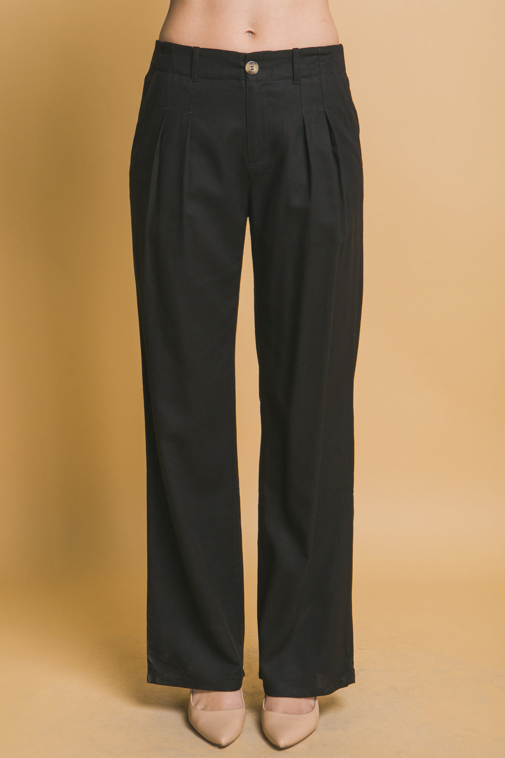 Pantalon Recto Con Bolsos