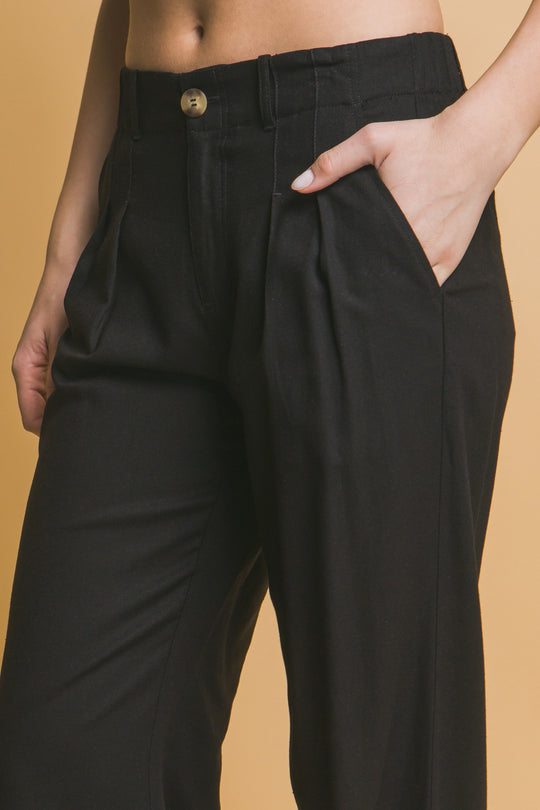 Pantalon Recto Con Bolsos