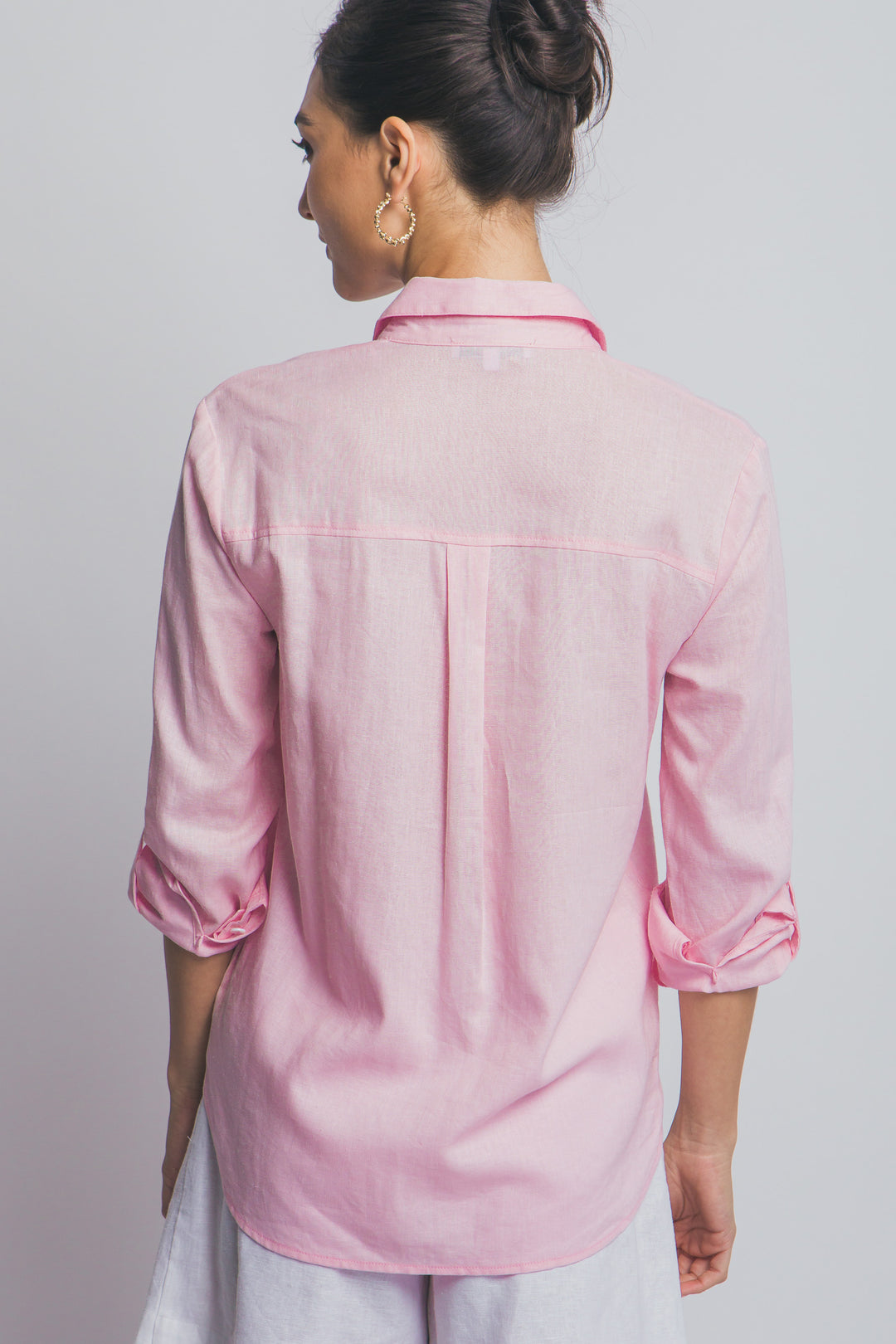 Camisa de Lino Ligero - Elegancia Relajada Para Mujer