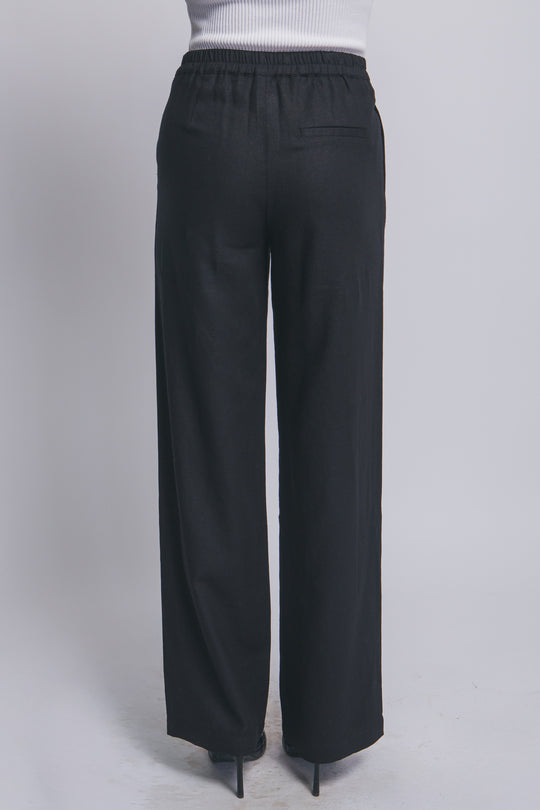 Pantalón Sastre de Lino Fluido – Silueta de Talle Alto con Ajuste Impecable