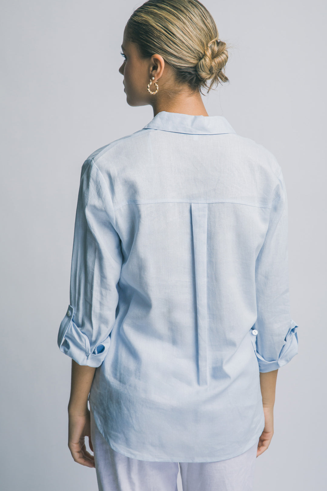 Camisa de Lino Ligero - Elegancia Relajada Para Mujer