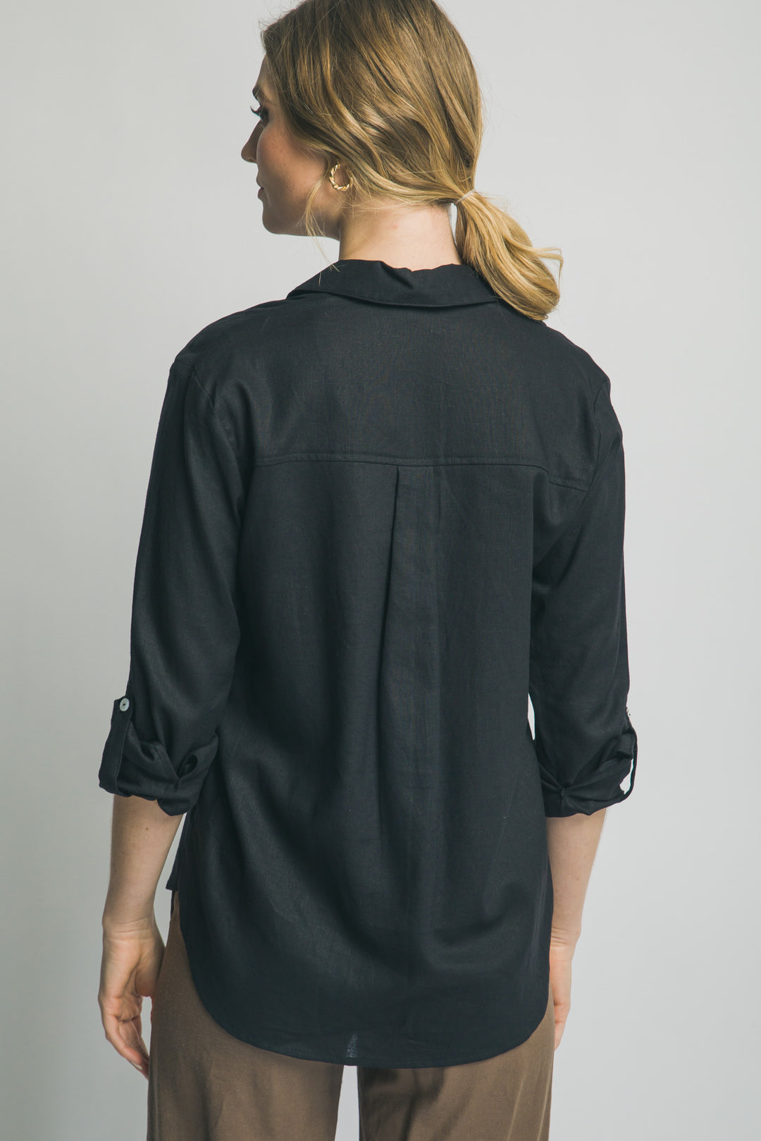 Camisa de Lino Ligero - Elegancia Relajada Para Mujer