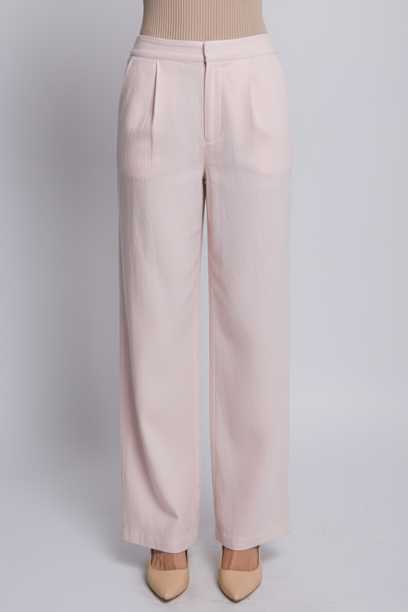 Pantalón Sastre de Lino Fluido – Silueta de Talle Alto con Ajuste Impecable