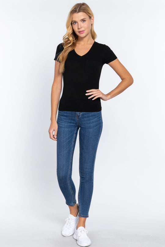 Blusa de dama, manga corta, primavera